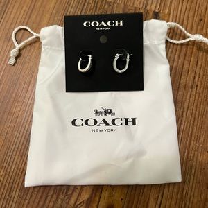 Coach hoop earrings